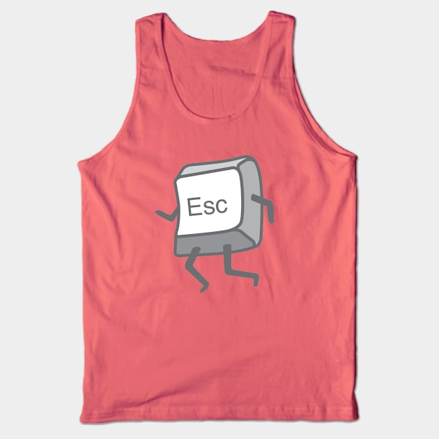 Escape Button Tank Top by DetourShirts